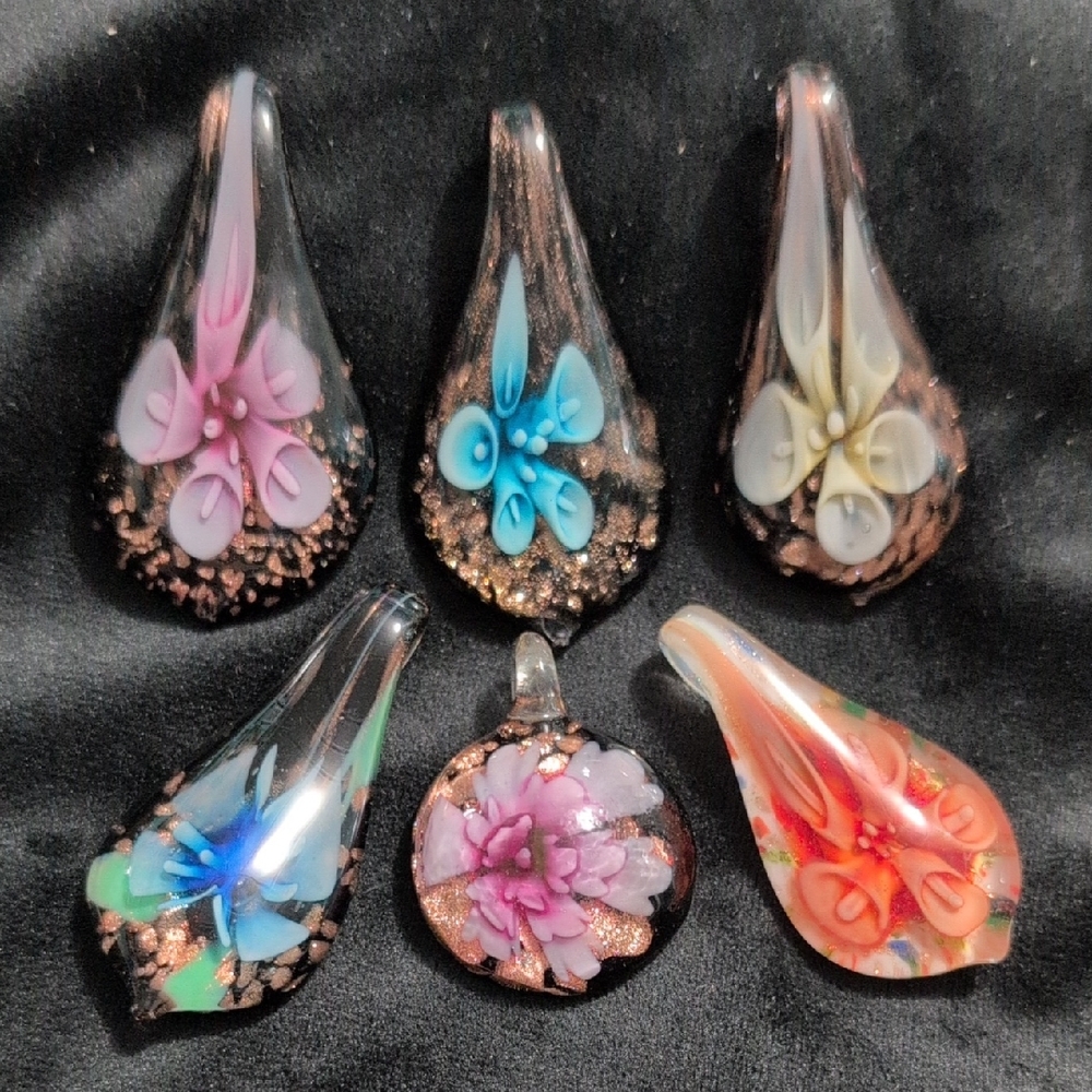 Colorful Glass Pendant Set